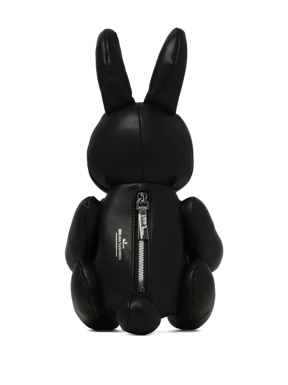 Maison MIHARA YASUHIRO Dolls Rabbit Hug leren messengertas Zwart