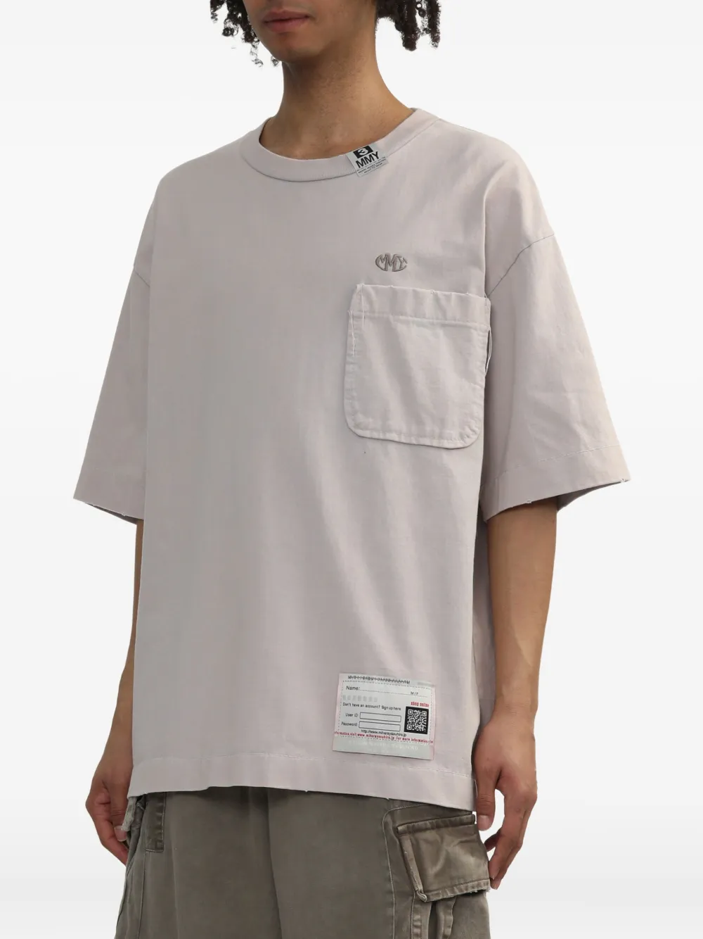 Miharayasuhiro Chest-pocket T-shirt In Gray