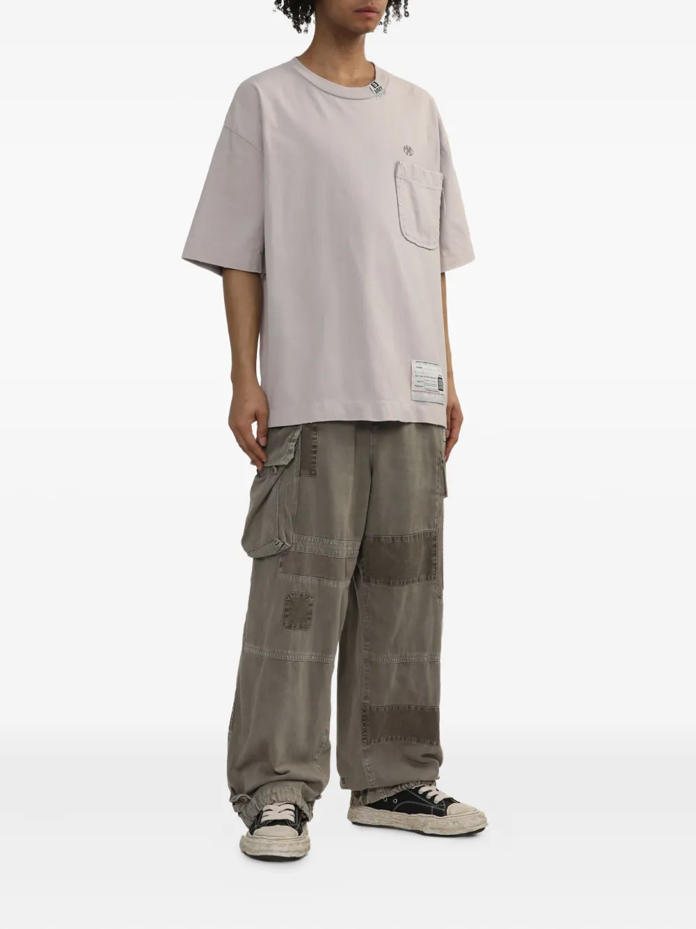Maison MIHARA YASUHIRO T-shirt met borstzak - Roze