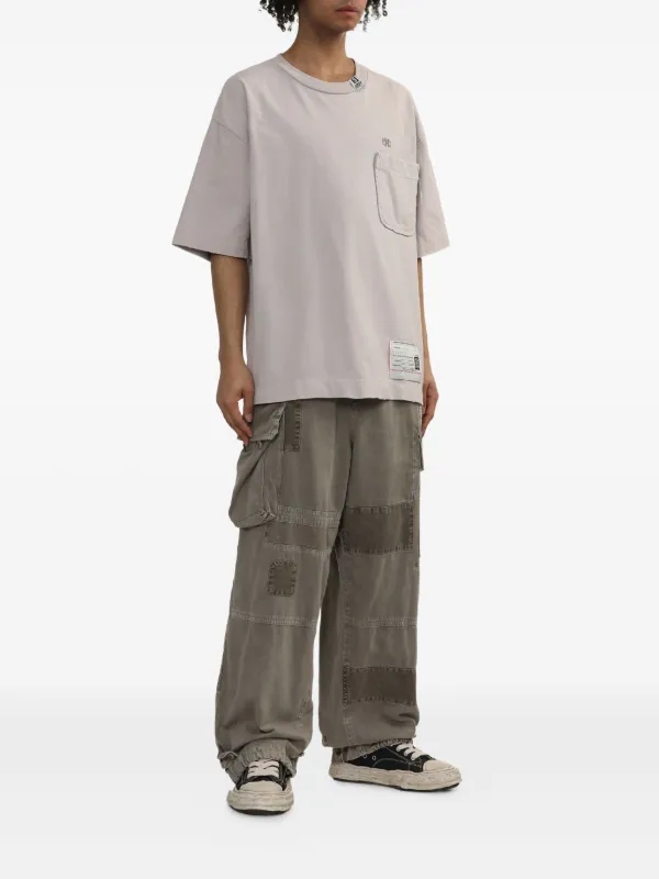 みゃんた Maison MIHARA YASUHIRO chest-pocket T-shirt | Pink | FARFETCH