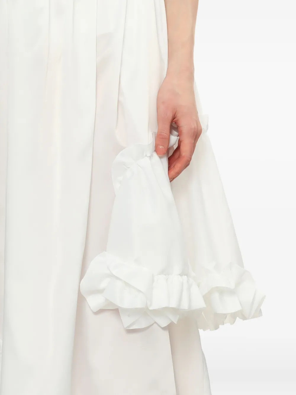 Noir Kei Ninomiya Rok met ruches Wit