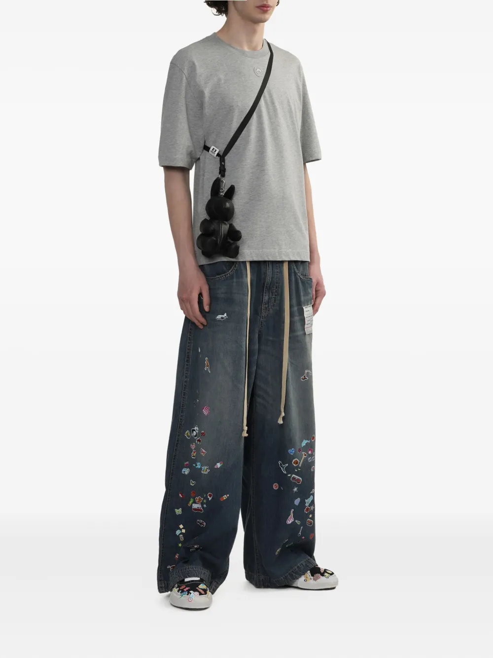 Maison MIHARA YASUHIRO Rabbit schoudertas Zwart