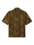 Needles x Kae Tanaka floral-pattern short-sleeve shirt - Brown