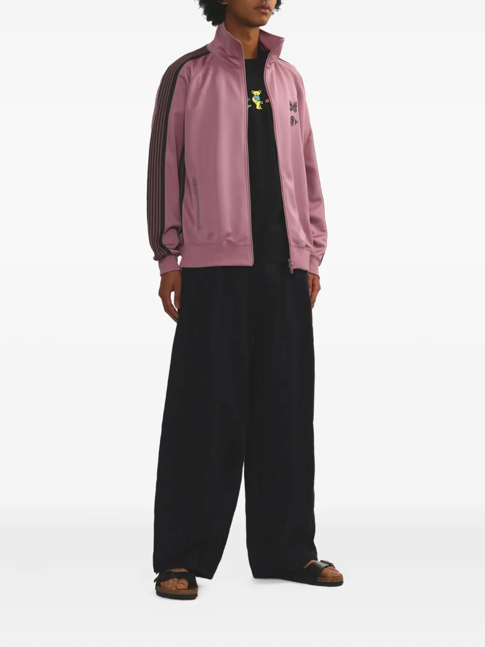 Needles Broek met geplooid detail Zwart