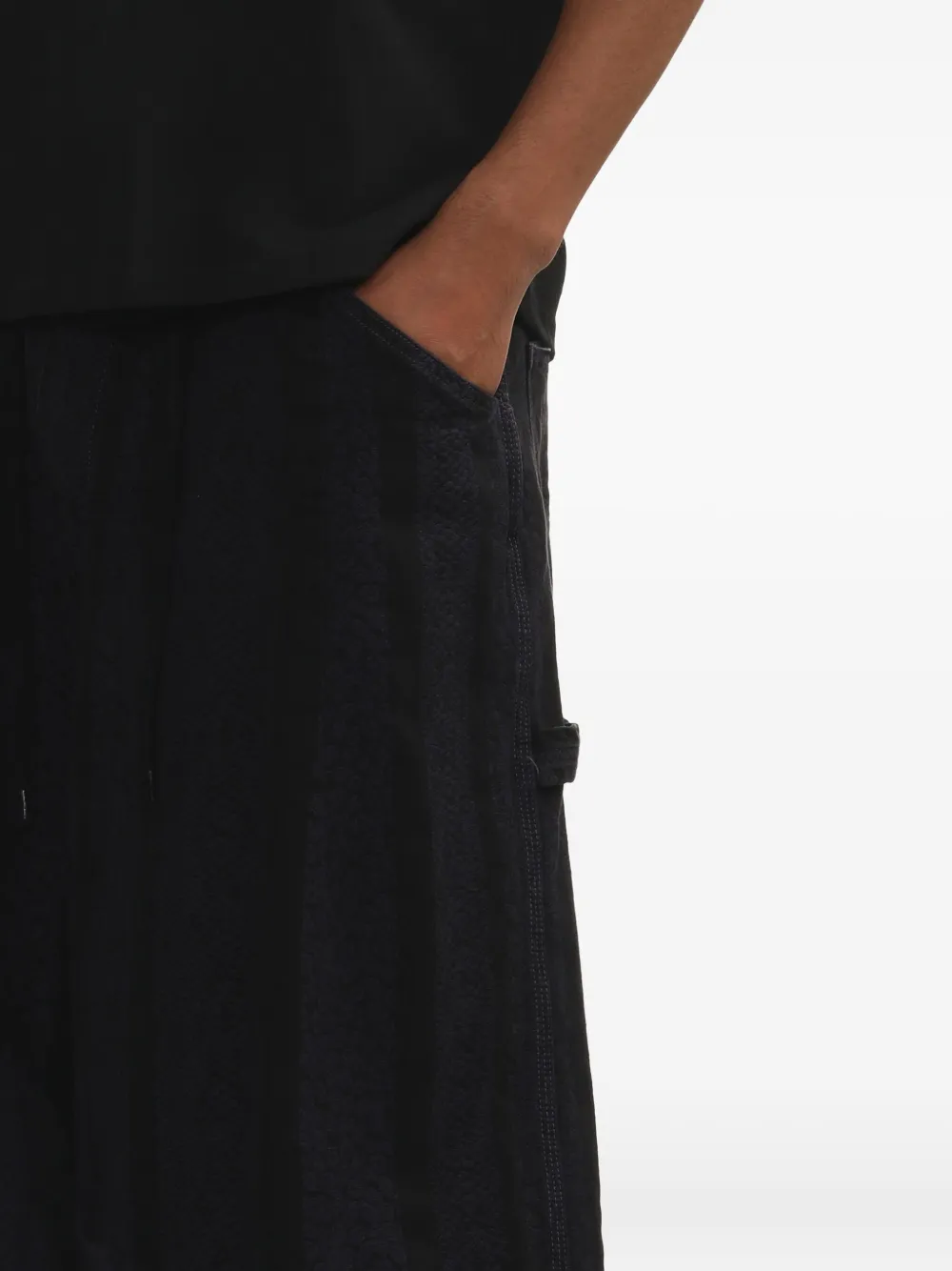 Needles Broek met geplooid detail Zwart
