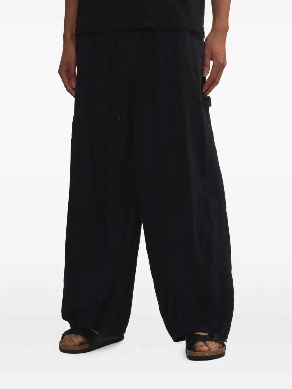 Needles Broek met geplooid detail Zwart