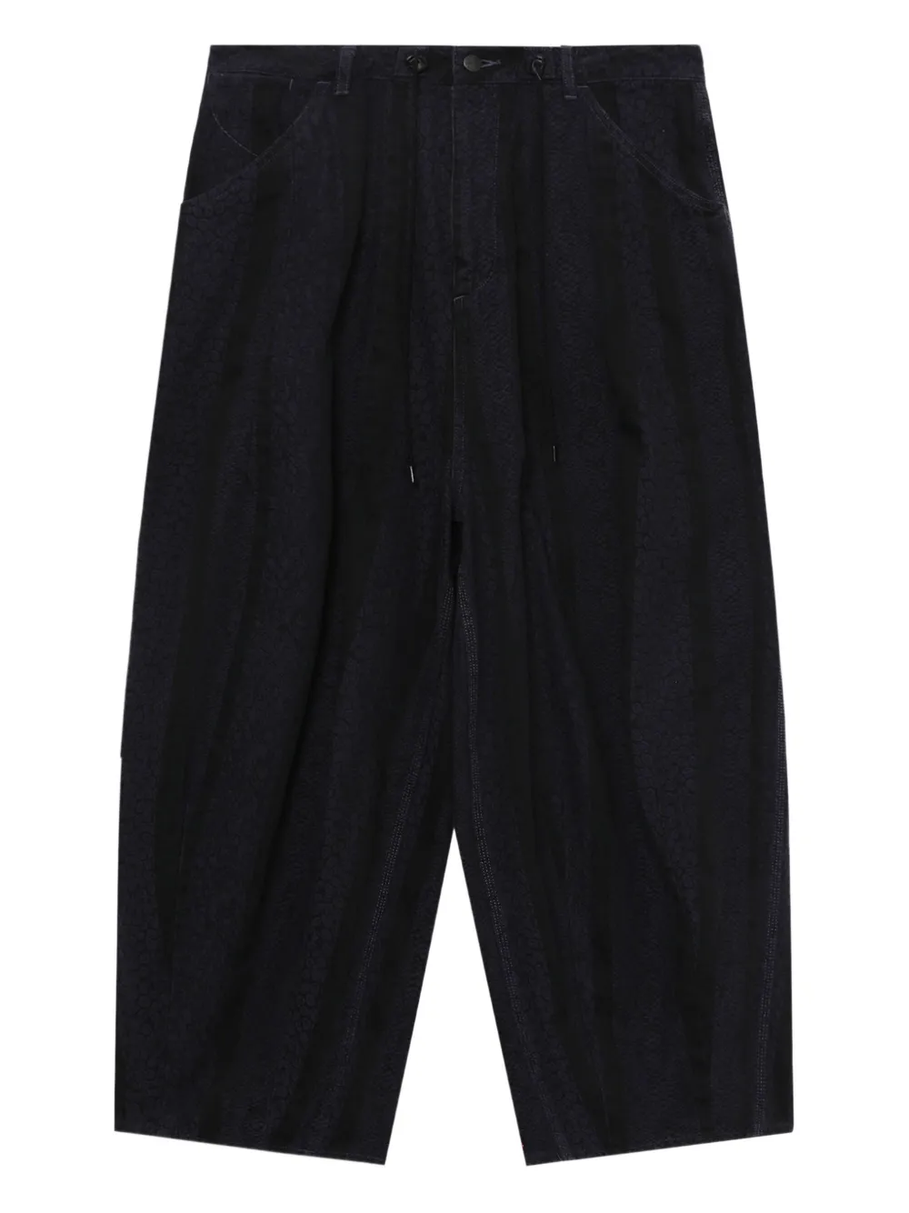 Needles Broek met geplooid detail Zwart