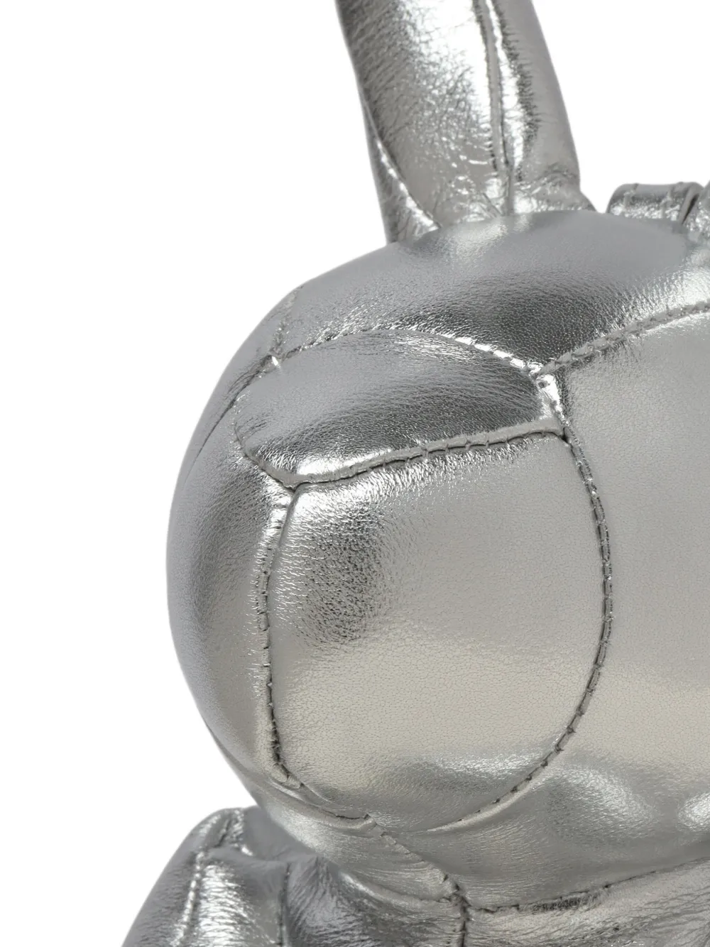 Maison MIHARA YASUHIRO Rabbit leren messengertas Zilver