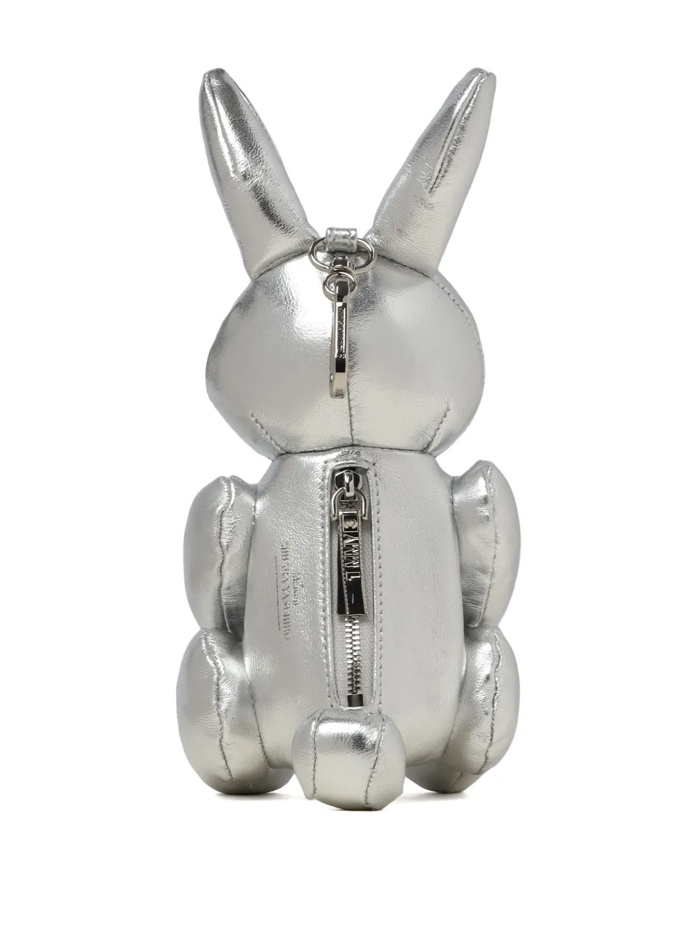 Maison MIHARA YASUHIRO Rabbit leren messengertas Zilver