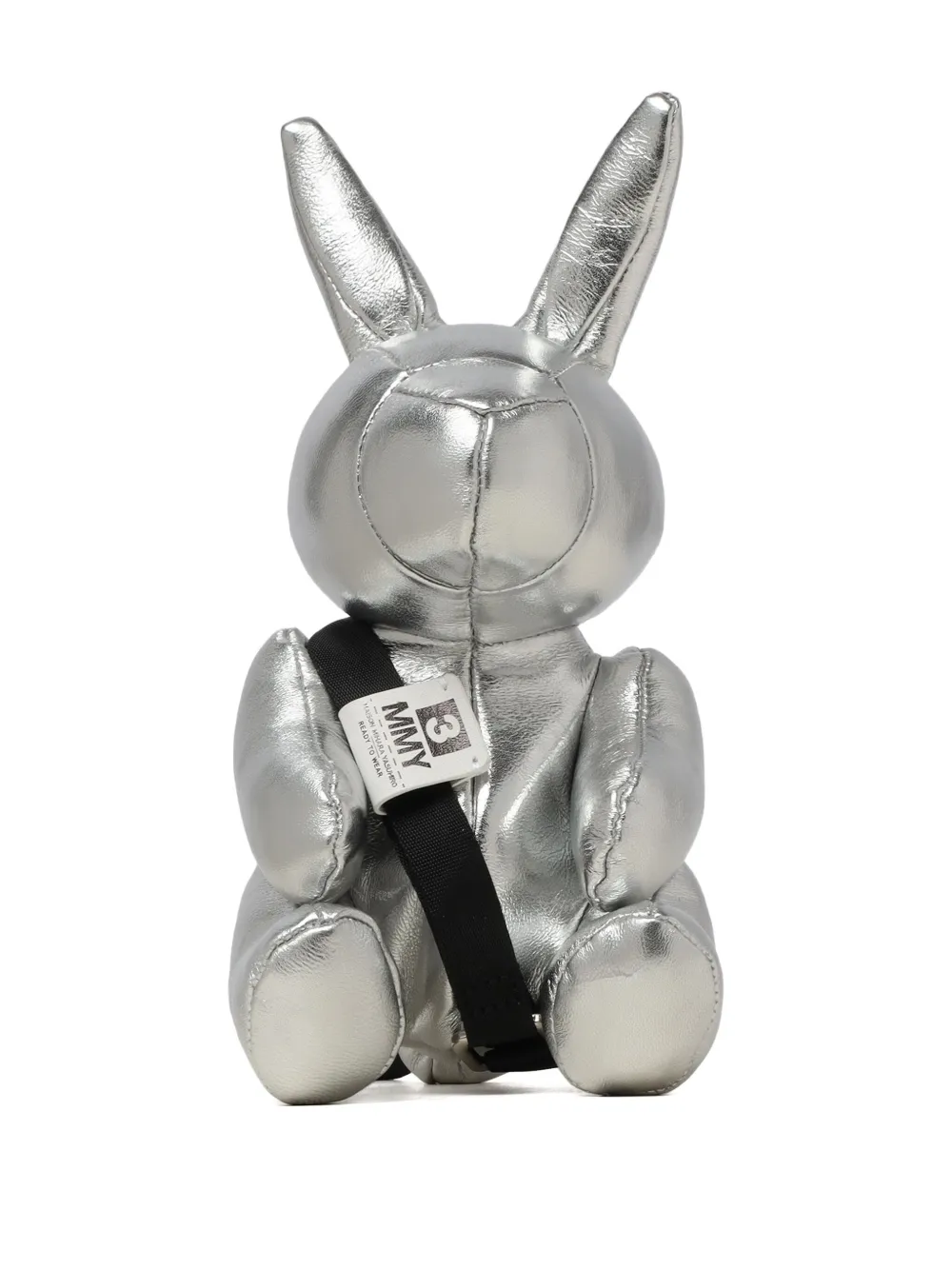 Maison MIHARA YASUHIRO Rabbit leren messengertas Zilver