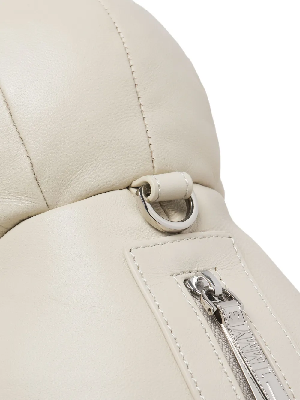 Maison MIHARA YASUHIRO Leren messengertas met dinosaurus vorm Beige