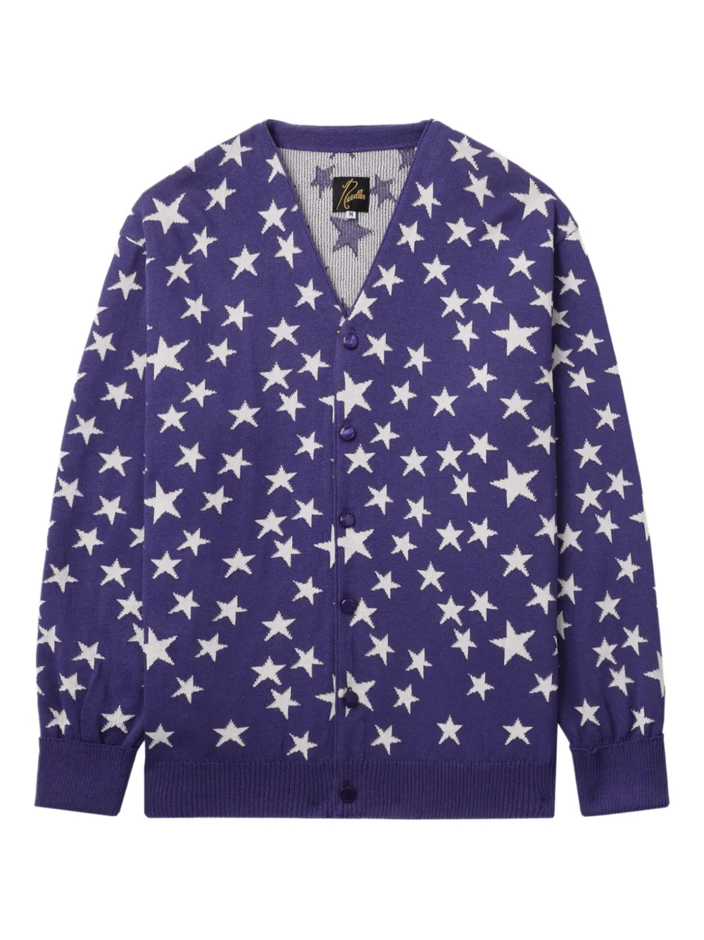 Needles star-pattern buttoned cardigan | Purple | Image 1