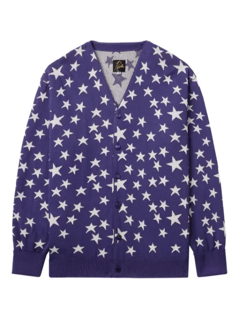 Needles star-pattern buttoned cardigan