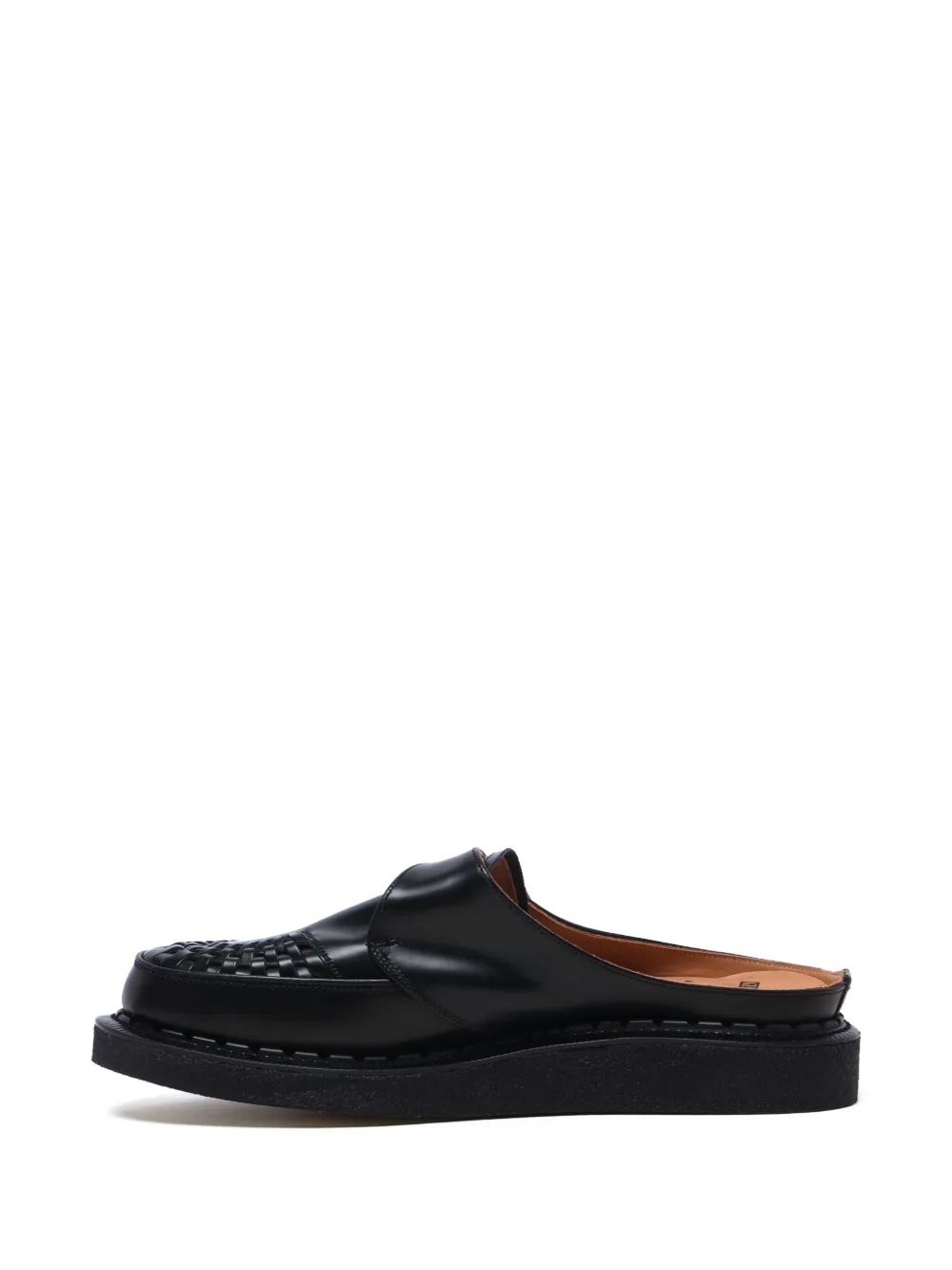 George Cox Alaska woven mules Black