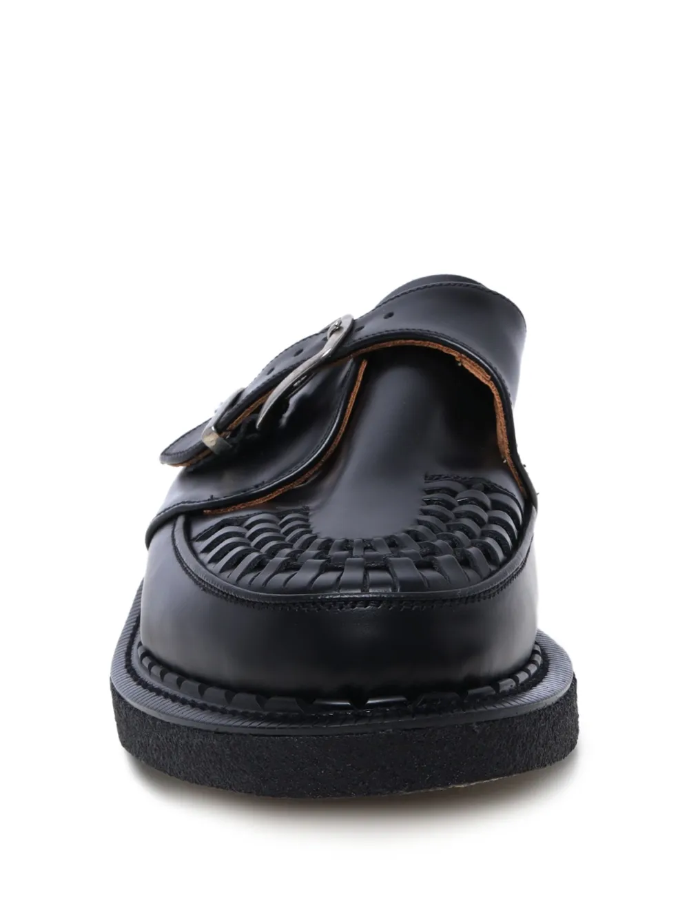 George Cox Alaska woven mules Black