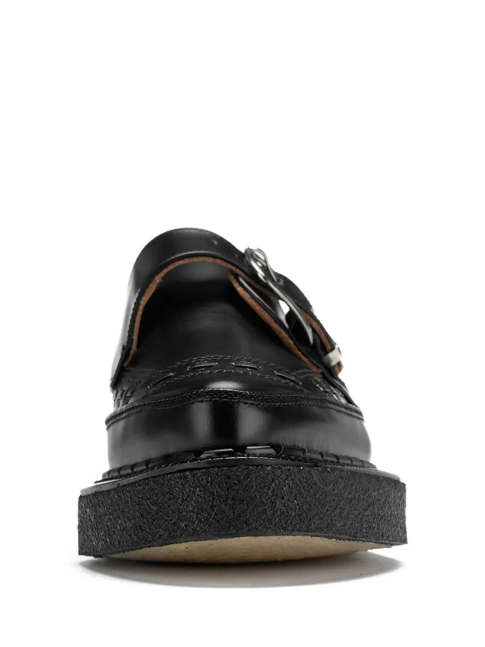 George Cox Strummer buckle-strap monk shoes Black