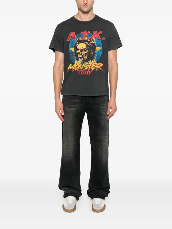 送料関税込【GALLERY DEPT.】ATK モンスターツアーTシャツ GALLERY DEPT. ATK Monster Tour T-shirt | Grey | FARFETCH
