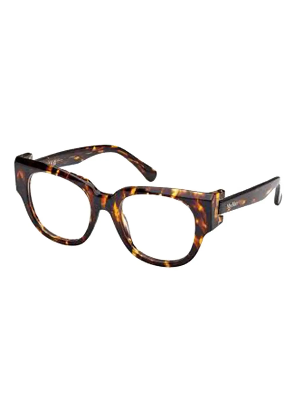 Max Mara Eyewear Occhiali squadrati con effetto tartarugato - Marrone