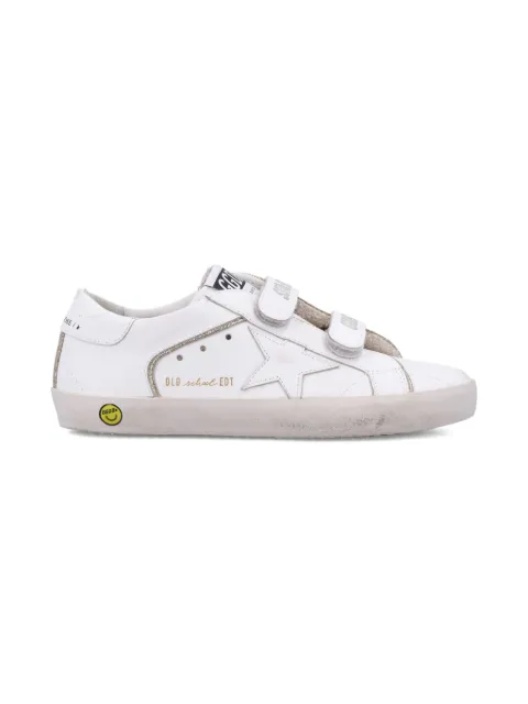 Golden Goose Kids touch-strap fastening star sneakers