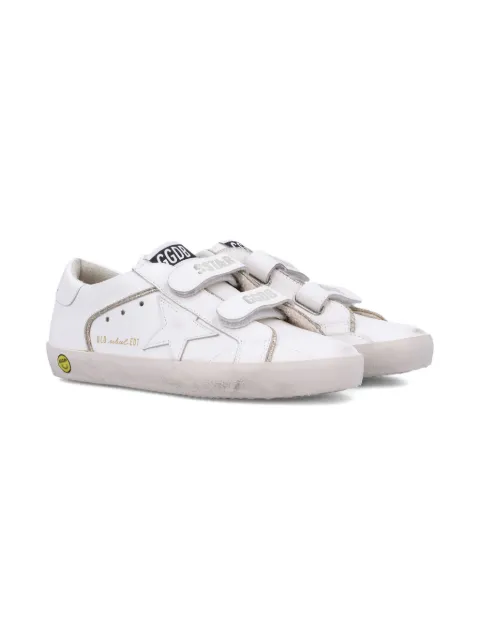 Golden Goose Kids touch-strap fastening star sneakers