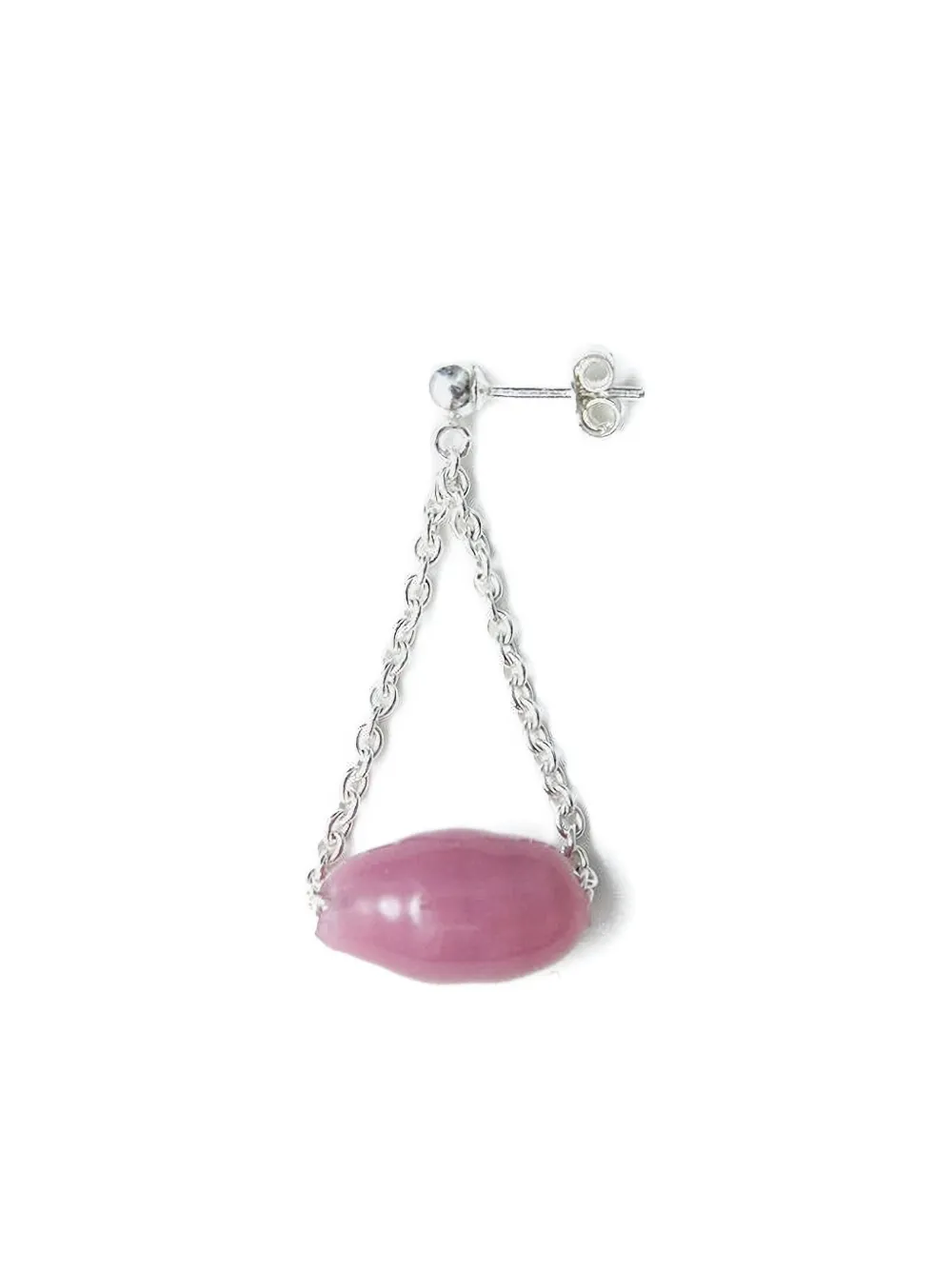 Santangelo aretes de cadena | plateado | Image 1