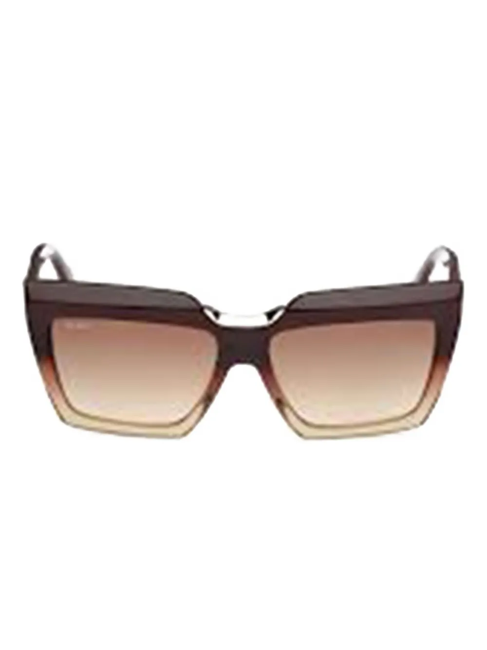 Max Mara Eyewear Occhiali da sole squadrati con effetto sfumato - Marrone