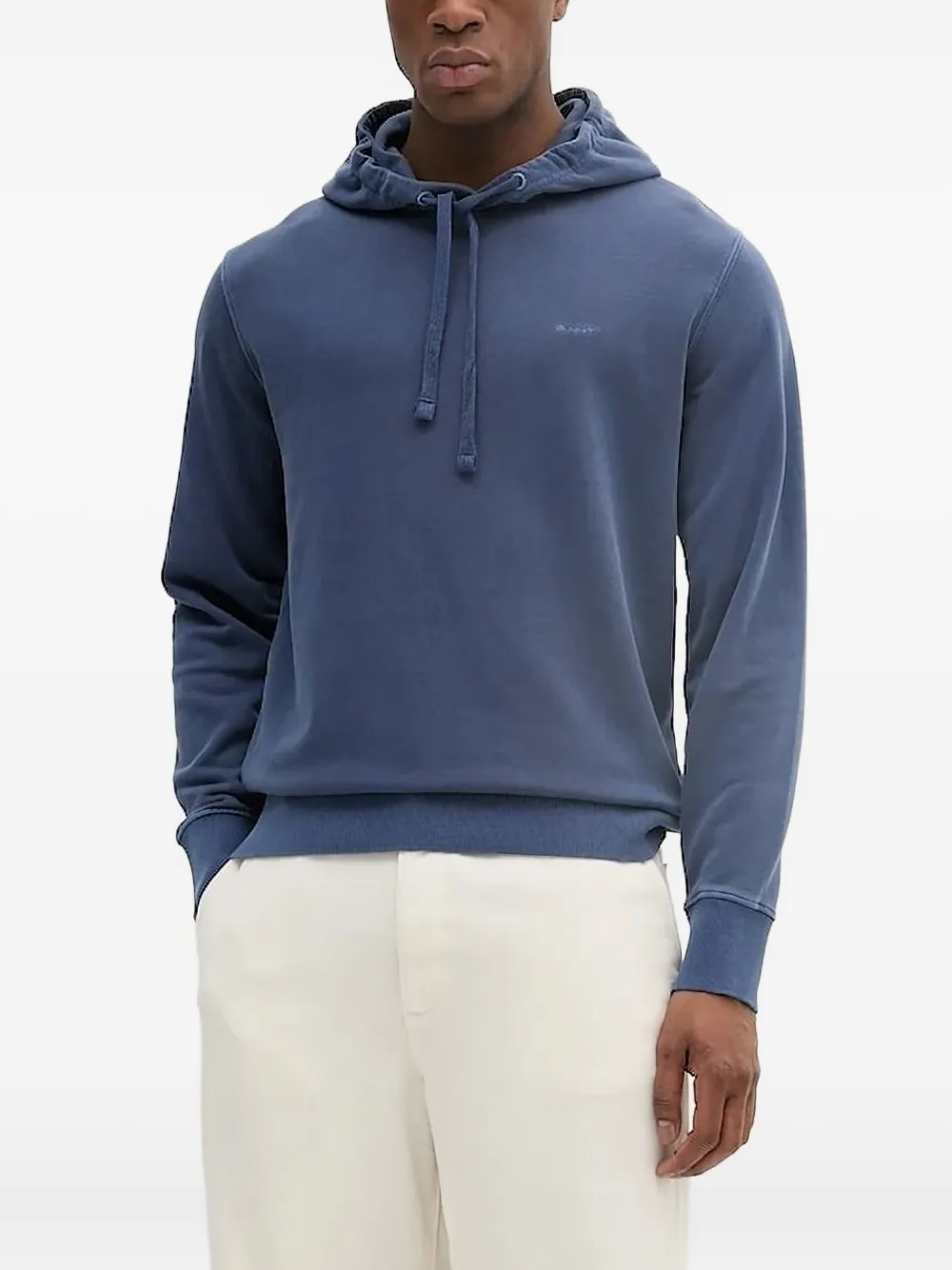 Gant drawstring-detail hoodie Blauw