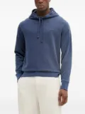 Gant drawstring-detail hoodie - Blue
