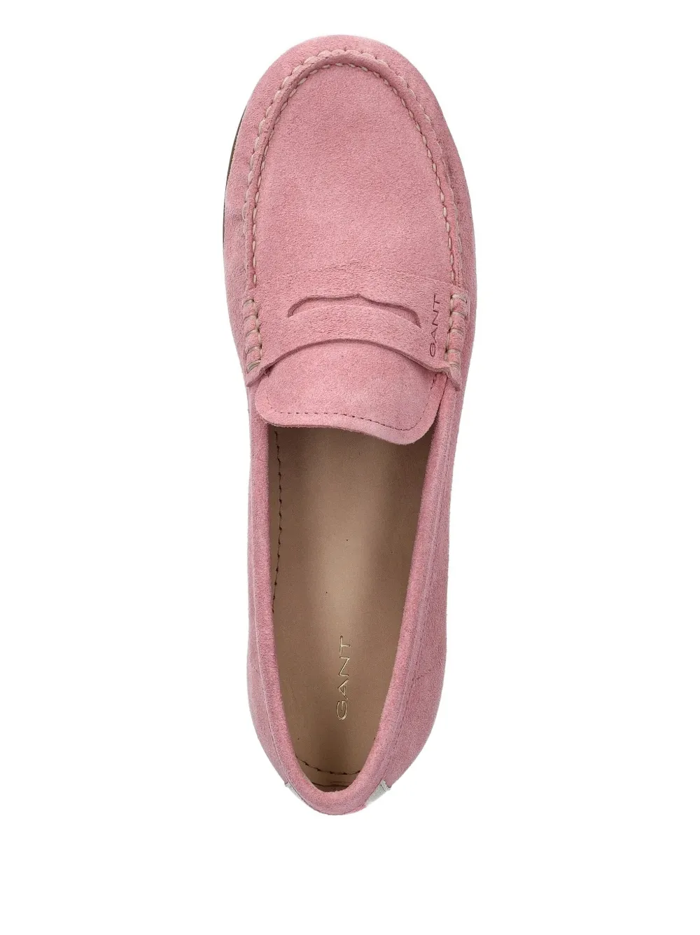 Gant Penny Suede Loafers In Pink