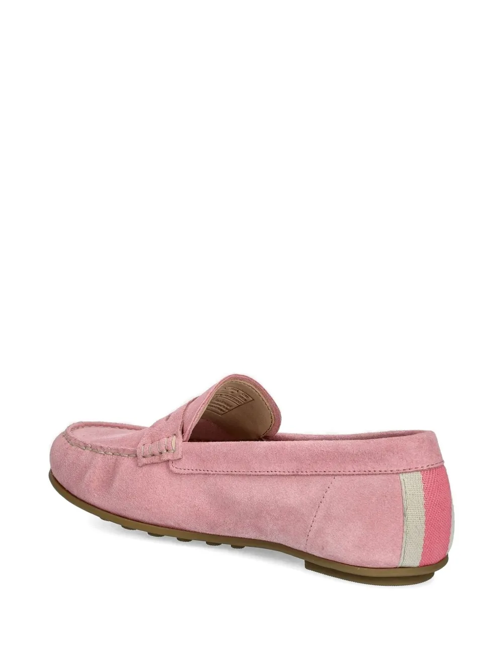 Gant Penny Suede Loafers In Pink