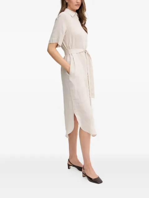 Gant belted shirt midi dress