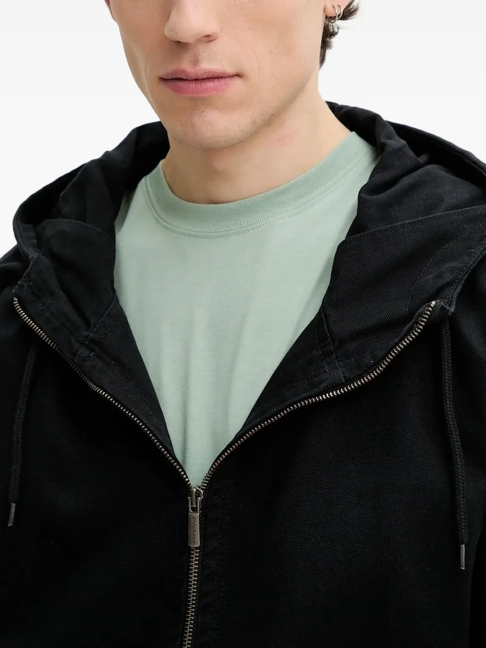 DICKIES zip-up hooded jacket Zwart