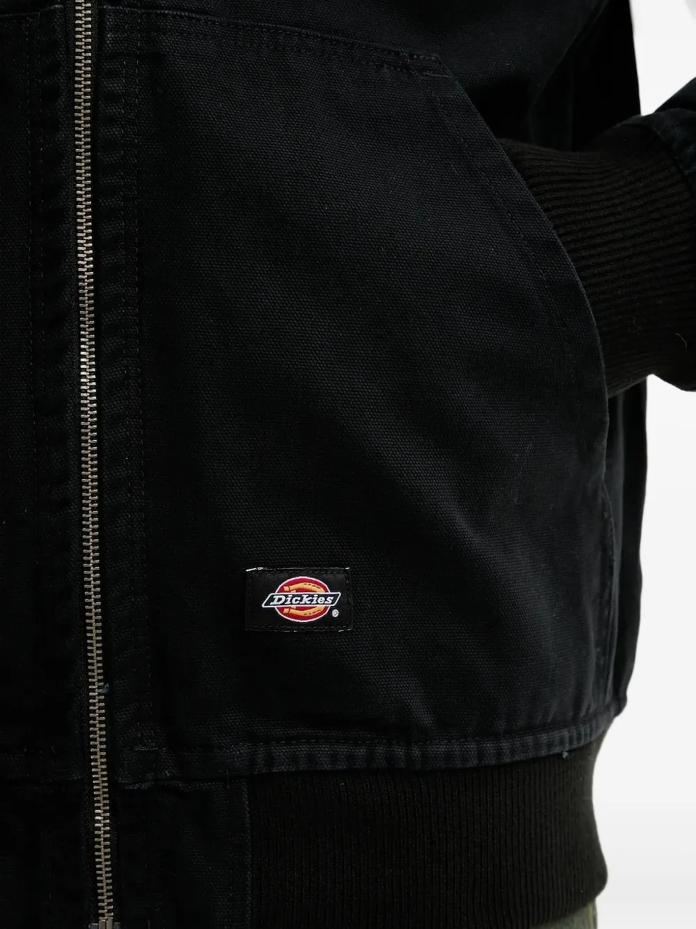 DICKIES zip-up hooded jacket Zwart