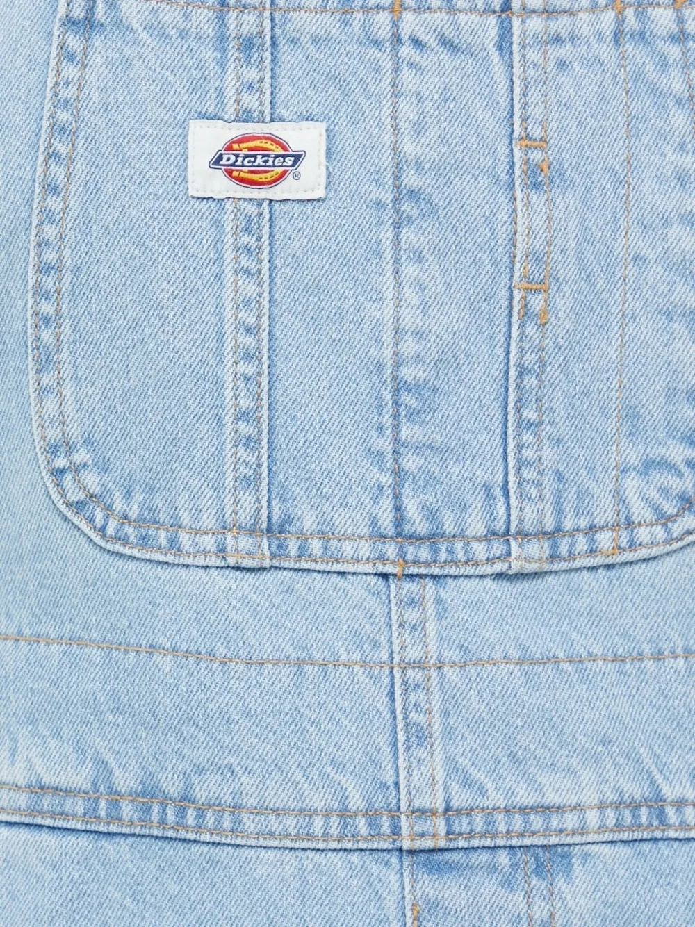 Dickies Button-fastening Denim Overalls In Blue