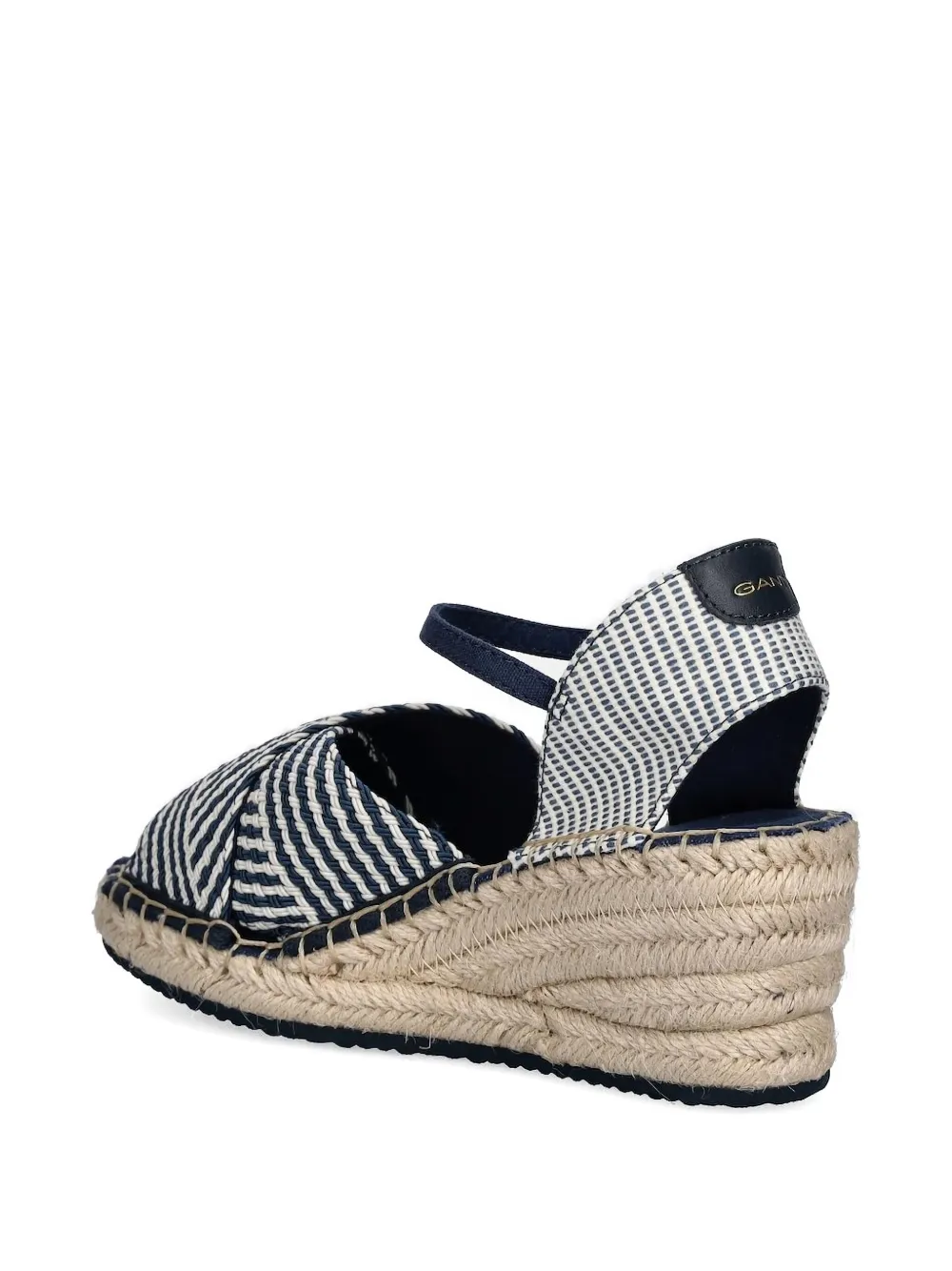 Gant 60mm striped wedge pumps Blue