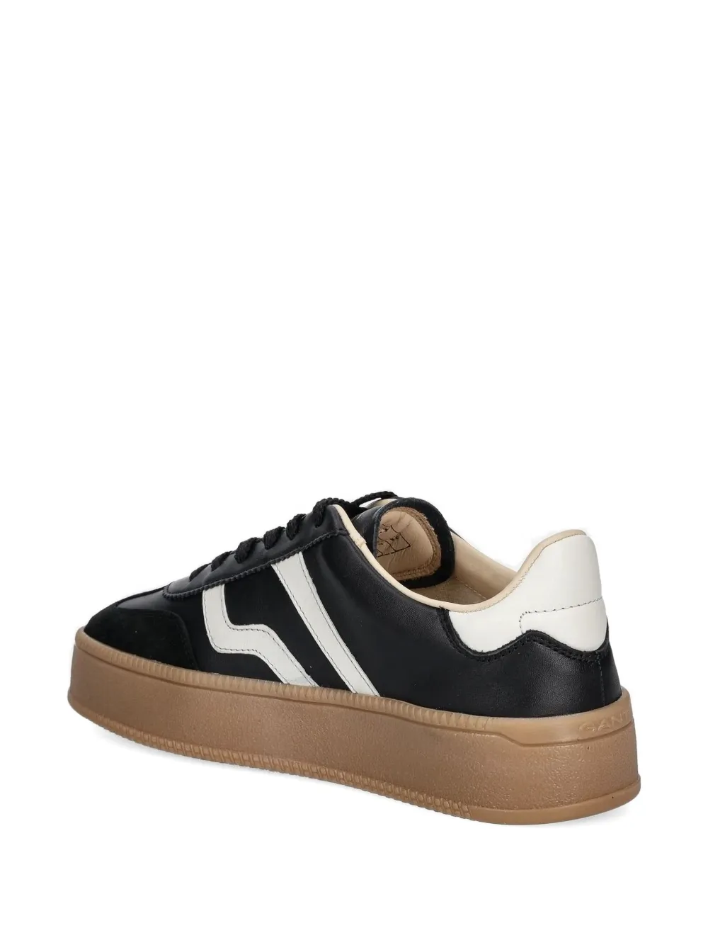 Gant leather stripe sneakers Black