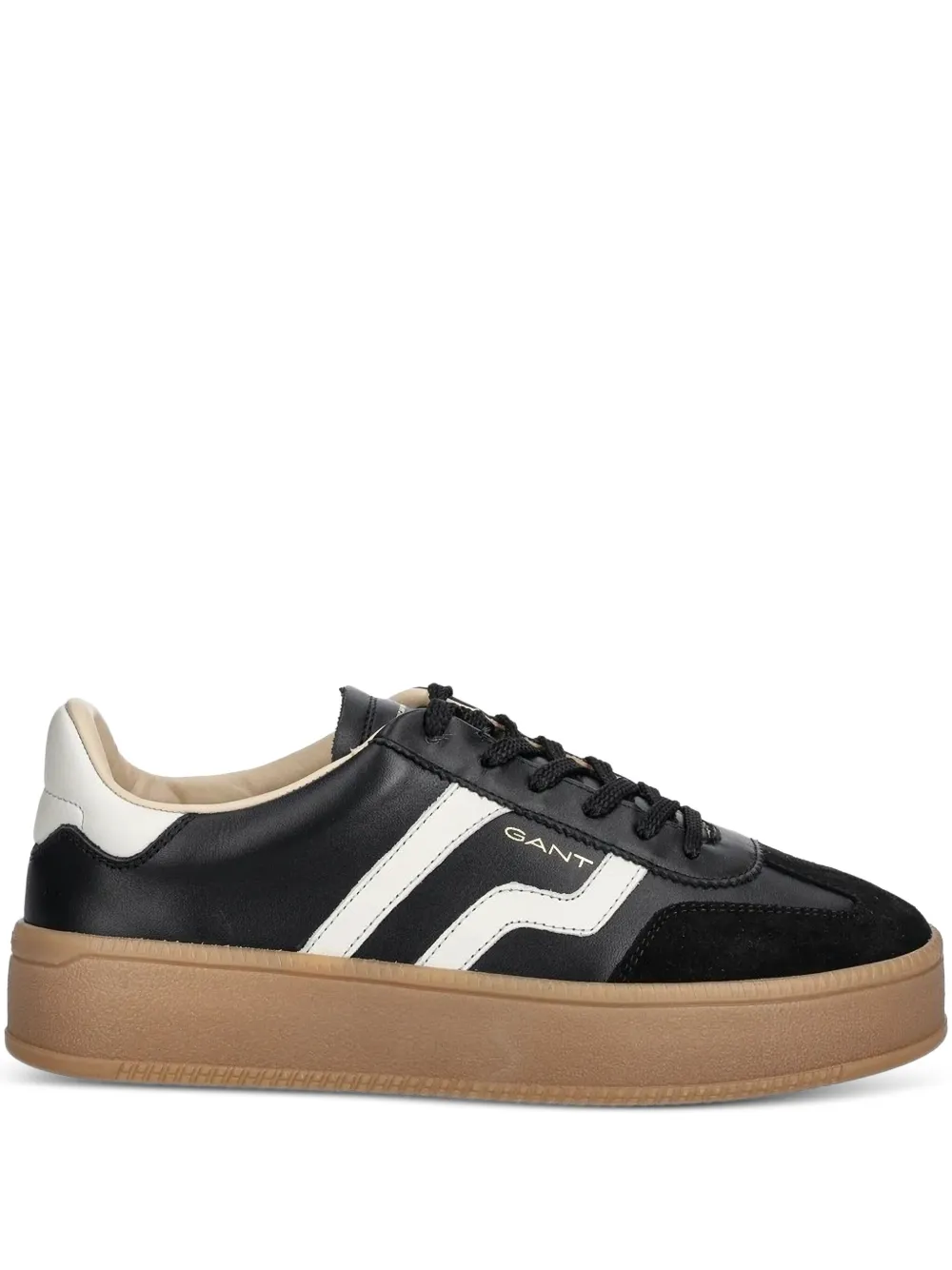 Gant leather stripe sneakers Black