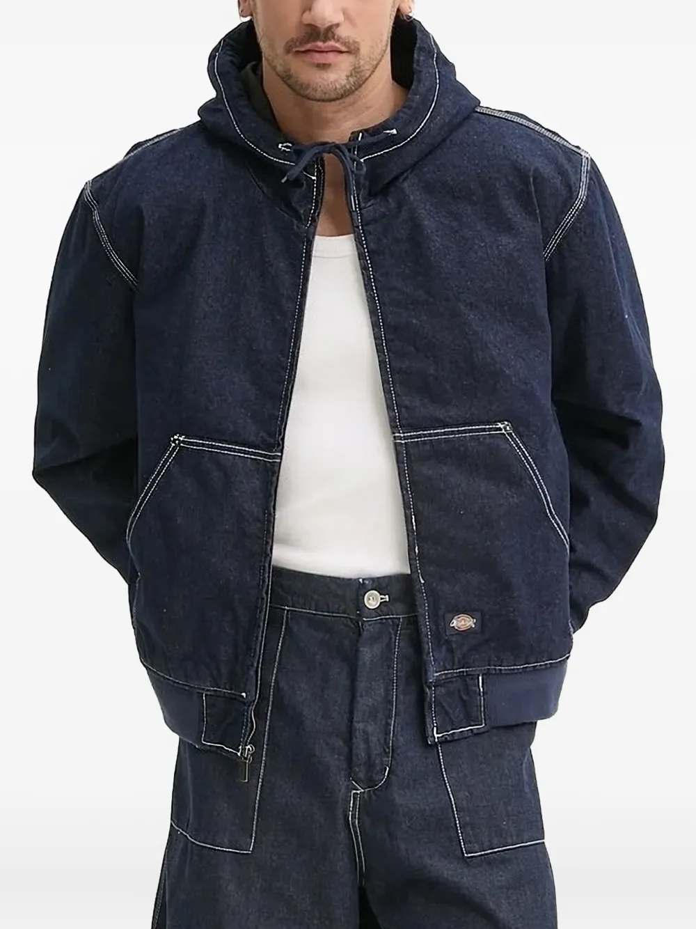DICKIES hooded denim jacket | Blue | Image 1