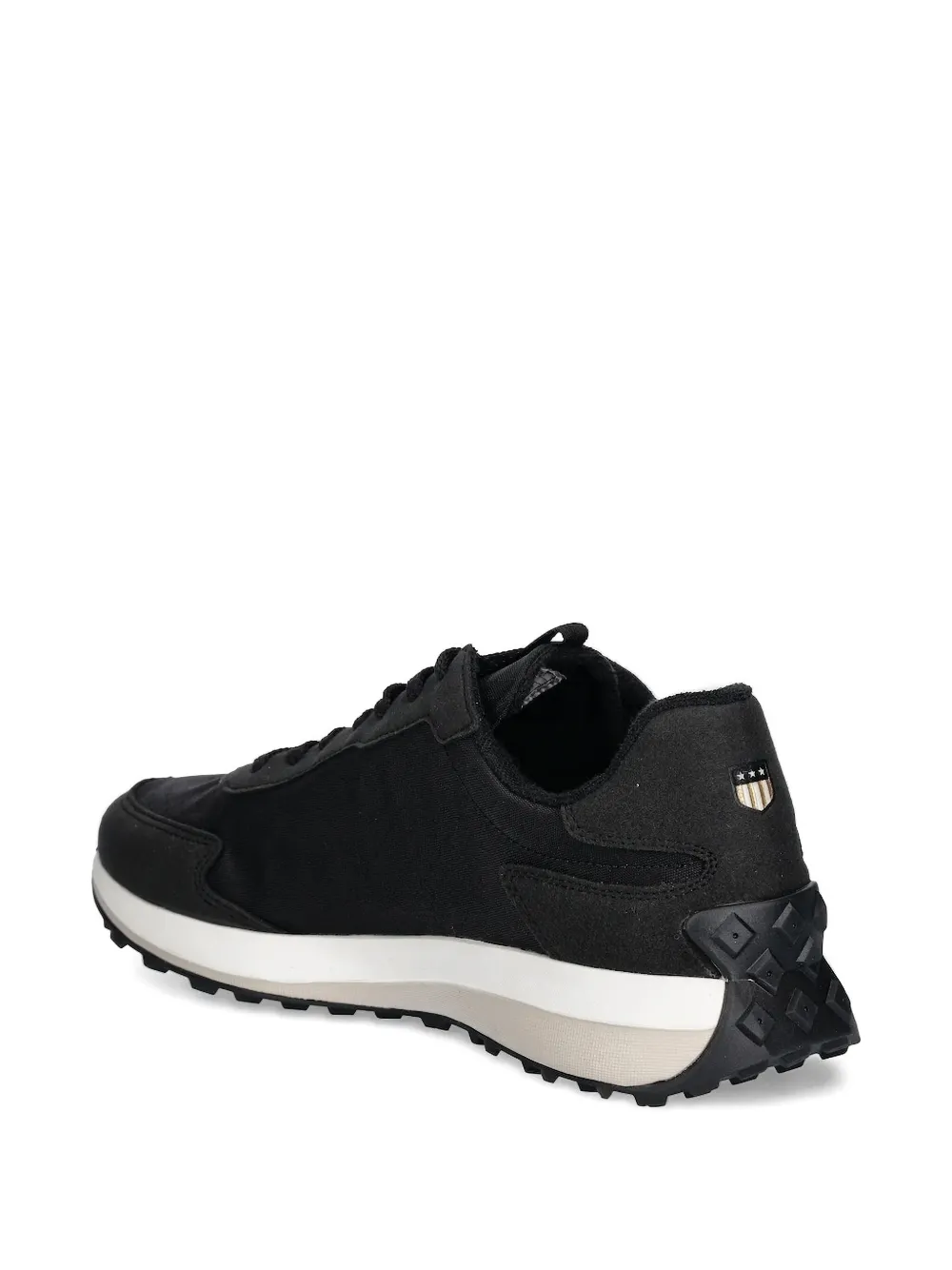 Gant Lace-up Panelled Sneakers In Black