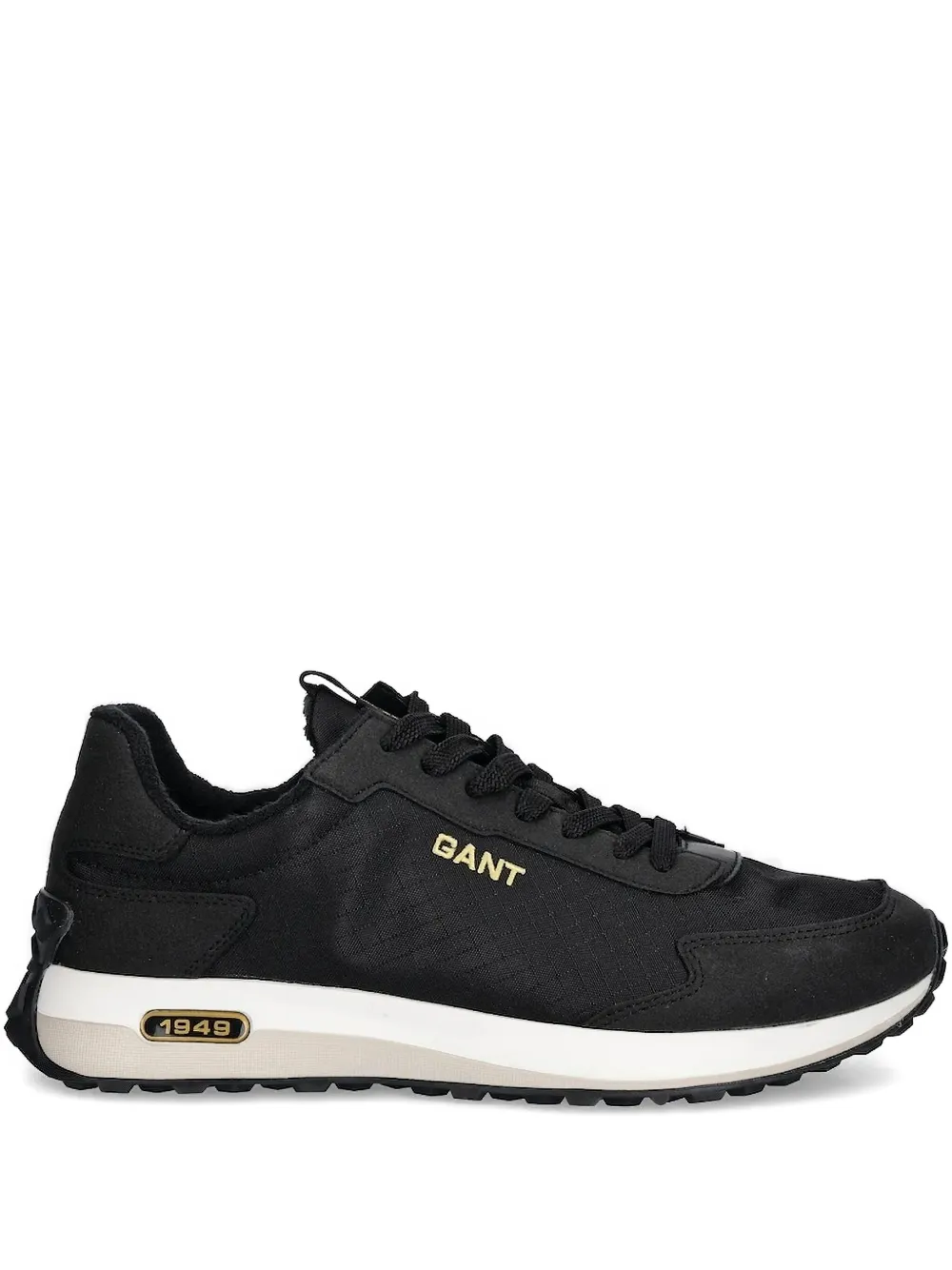 Gant lace-up panelled sneakers Black