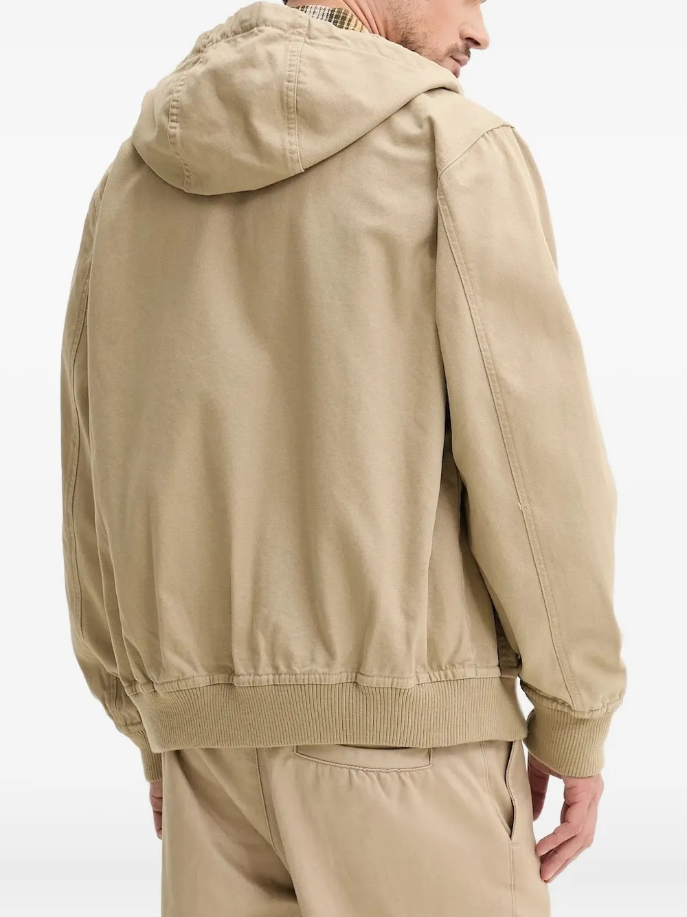 DICKIES hooded zip-up jacket Beige