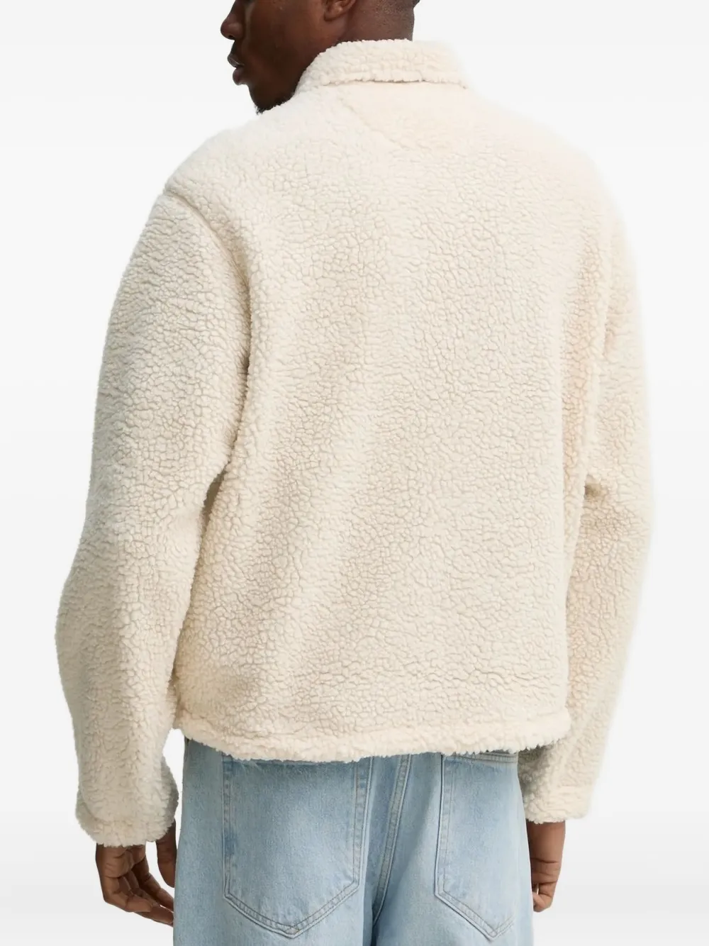 DICKIES Fleece jack met rits Wit