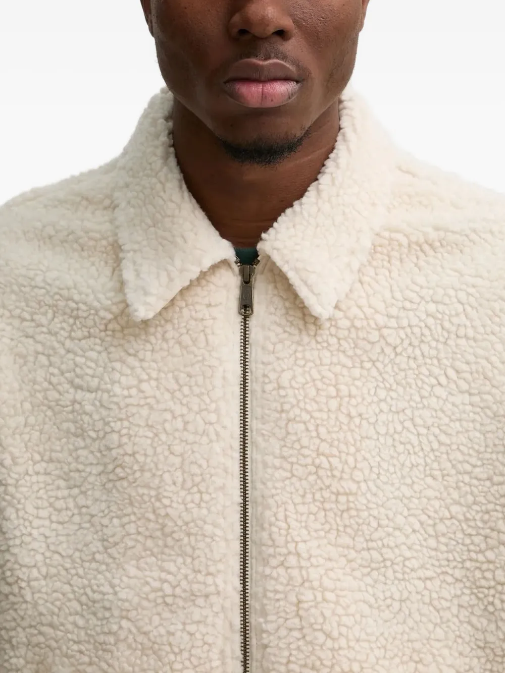 DICKIES Fleece jack met rits Wit