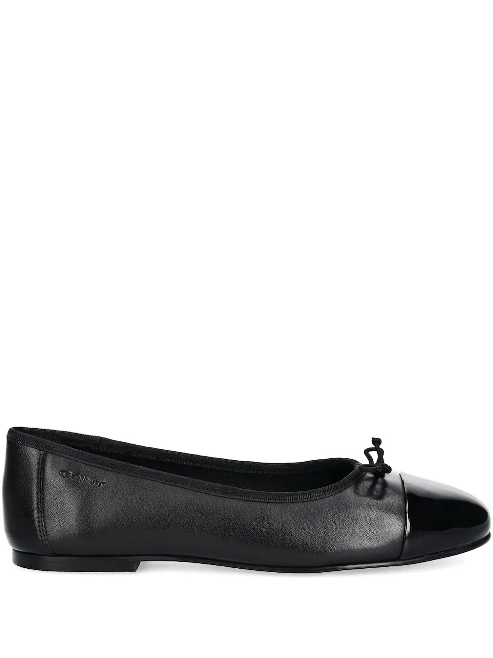 Gant Cap-toe Bow Ballet Flats In Black