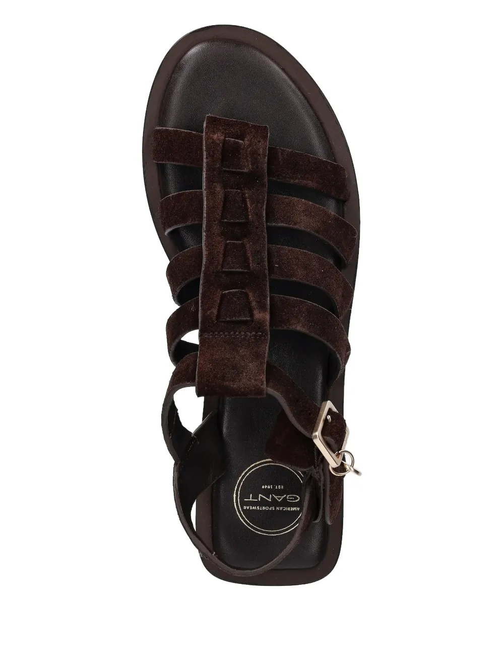 Gant buckle-fastening suede sandals Brown