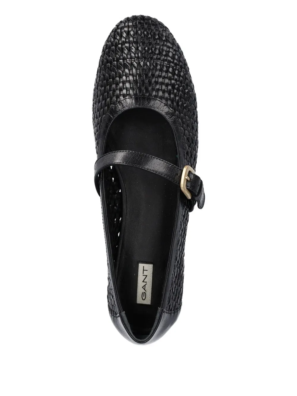 Gant Chadii platte pumps van geweven leer Zwart