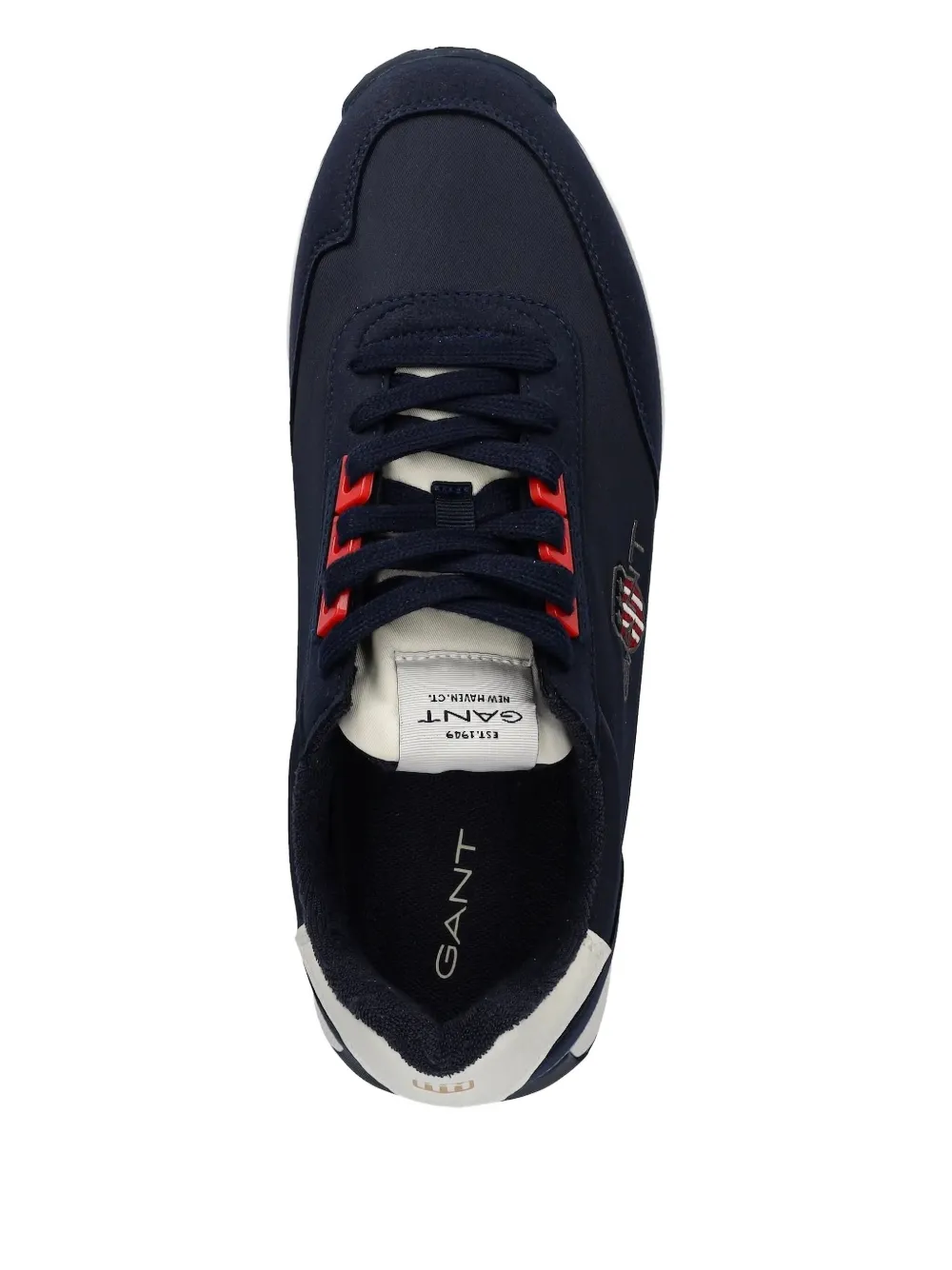 Gant logo-detail lace-up sneakers Blue