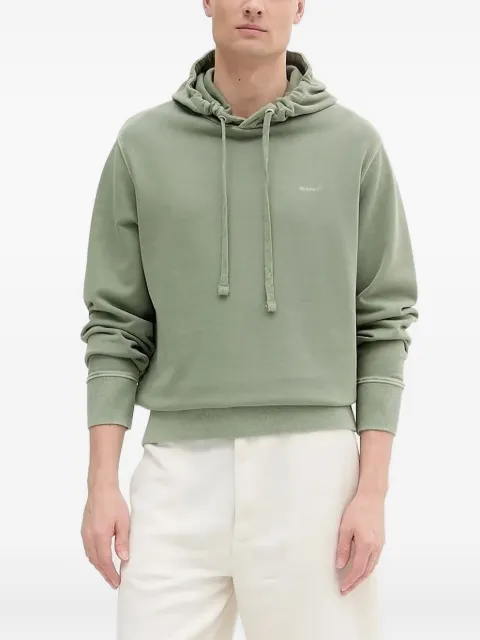 Gant logo-embroidered hoodie