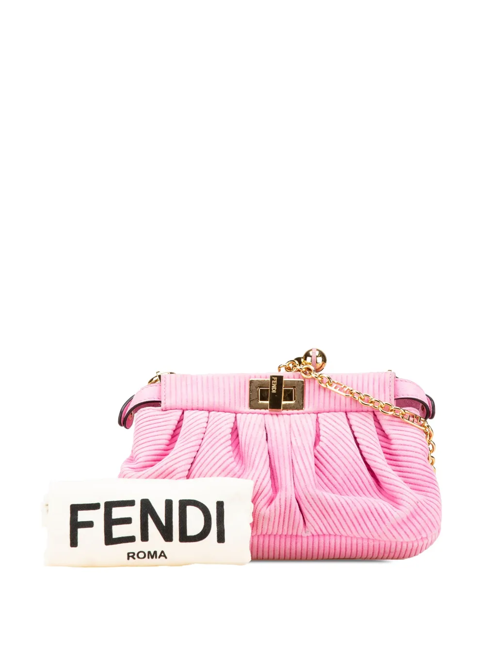 Fendi Pre-Owned 2000-2010 スモール エンボス スエード ピーカブー