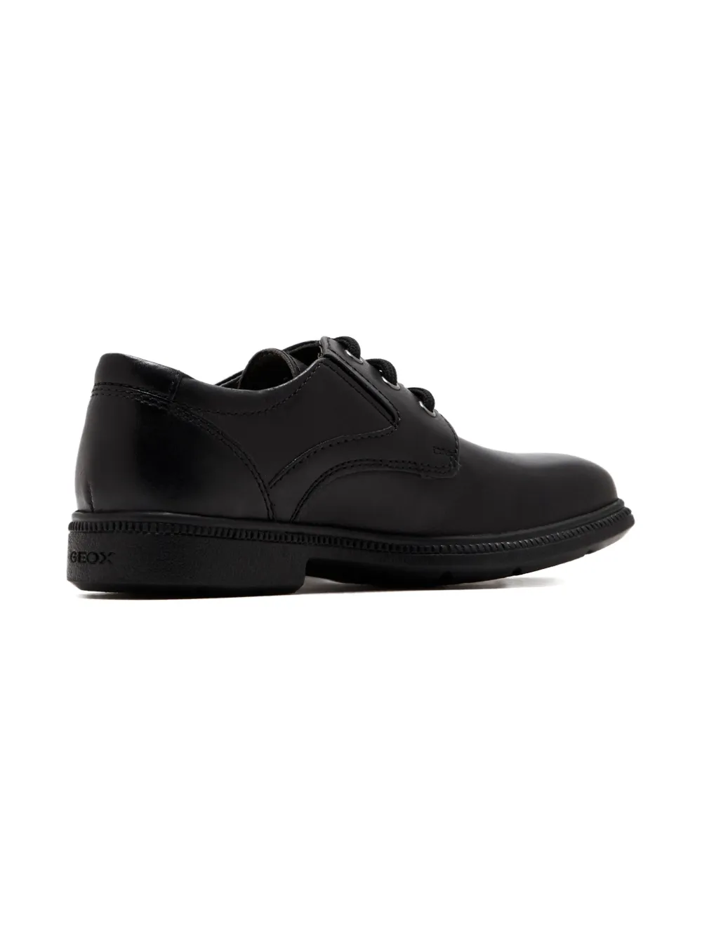Geox Kids lace-up leather brogues - Zwart